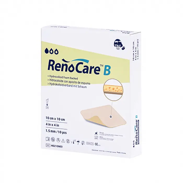 renocare-B-foam-hydrocolloid-dressing هیدروکلوئید فوم دار رنوکر | Renocare B Hydrocolloid